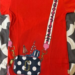 Marc Jacobs Red Graphic T-Shirt dress for toddler